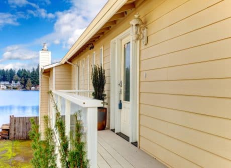 house with wood siding
