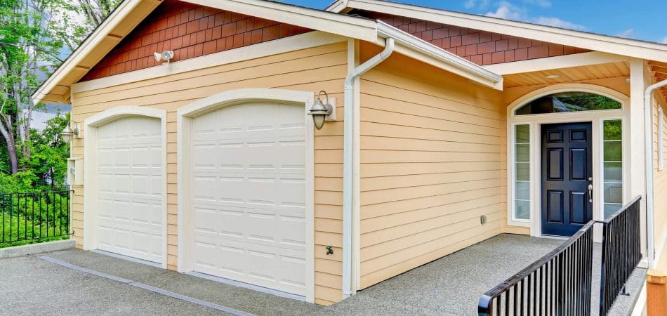 yellow wood siding
