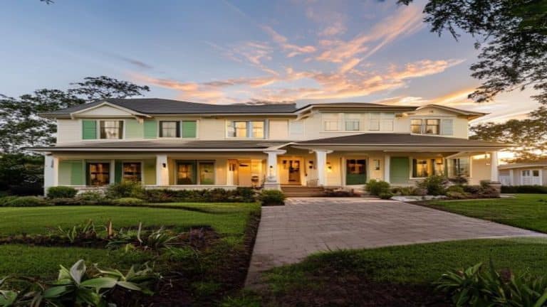 Two-story Louisiana home with new vinyl siding and landscaped yard